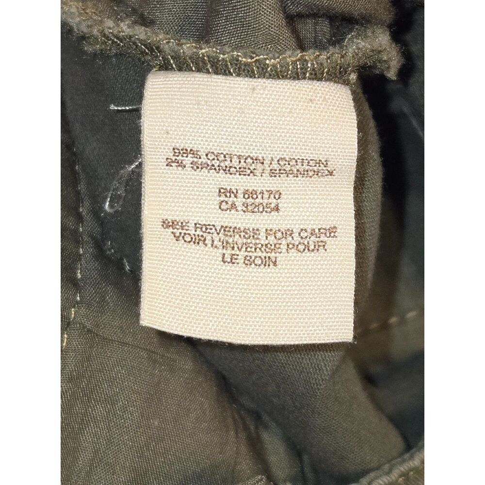 Free People Skinny Cargo Pants | Women's Size 24 | Olive Green Ankle Zip - Picture 5 of 8